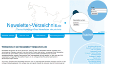 Desktop Screenshot of newsletter-verzeichnis.de